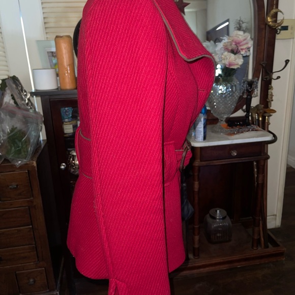 Soia & Kyo Red Belted Blazer - Picture 4 of 7